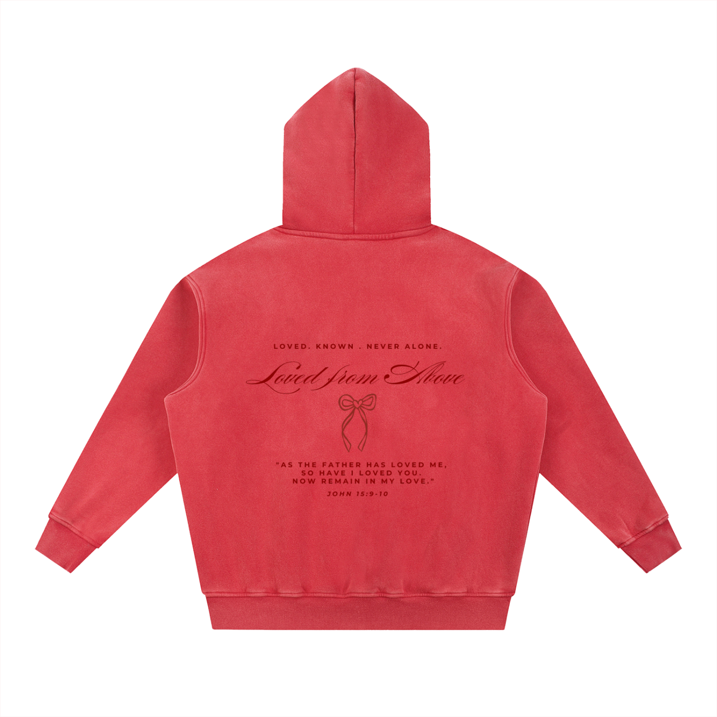 "LFA V-DAY EDITION" Snow Wash Fleece Oversize Hoodie