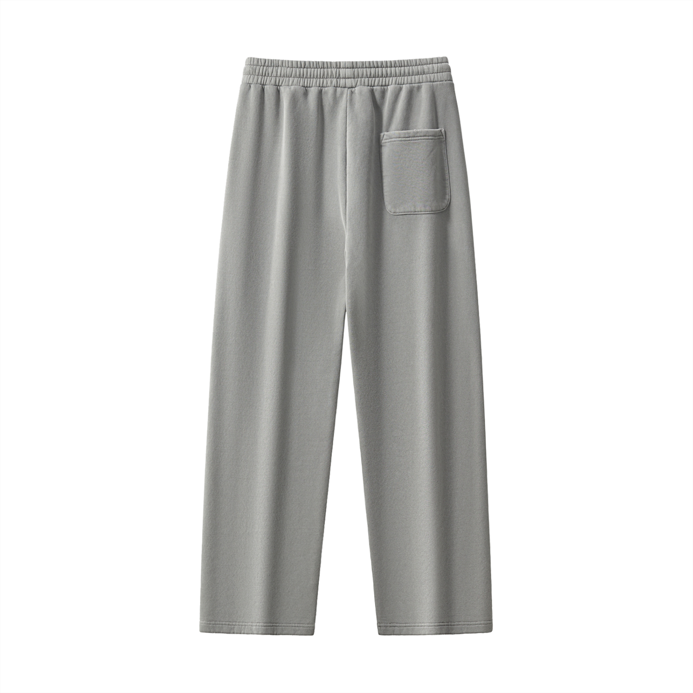 "WAFWHIJ" Frayed Enzyme Washed Fleece Sweatpants