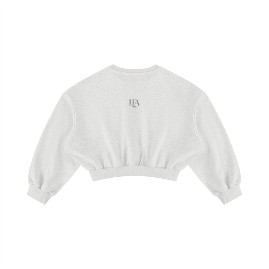 "LFA WINGS" Women's Boxy Cropped Crewneck Sweatshirt