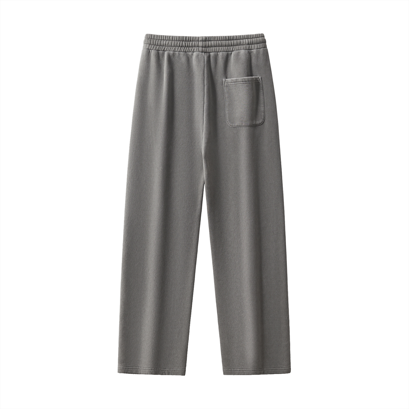 "WAFWHIJ" Frayed Enzyme Washed Fleece Sweatpants
