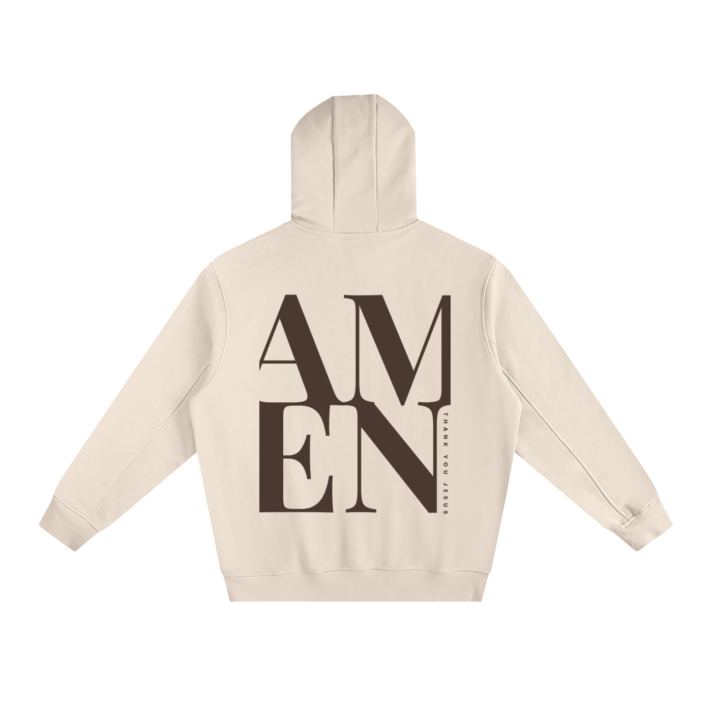 "AMEN" Fleeced High Neck Hoodie