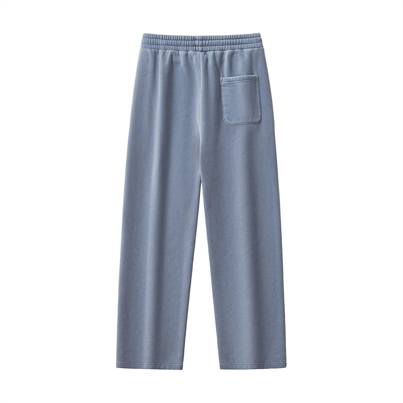 "WAFWHIJ" Frayed Enzyme Washed Fleece Sweatpants
