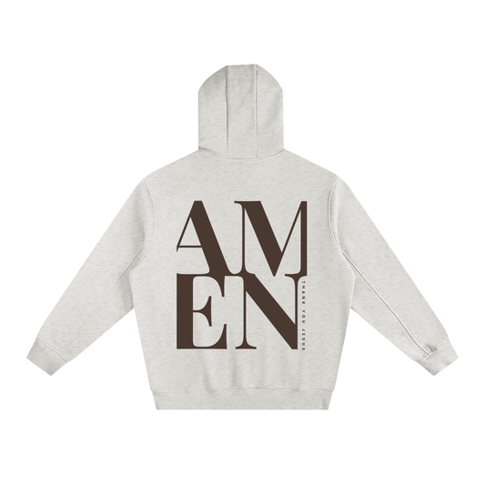 "AMEN" Fleeced High Neck Hoodie