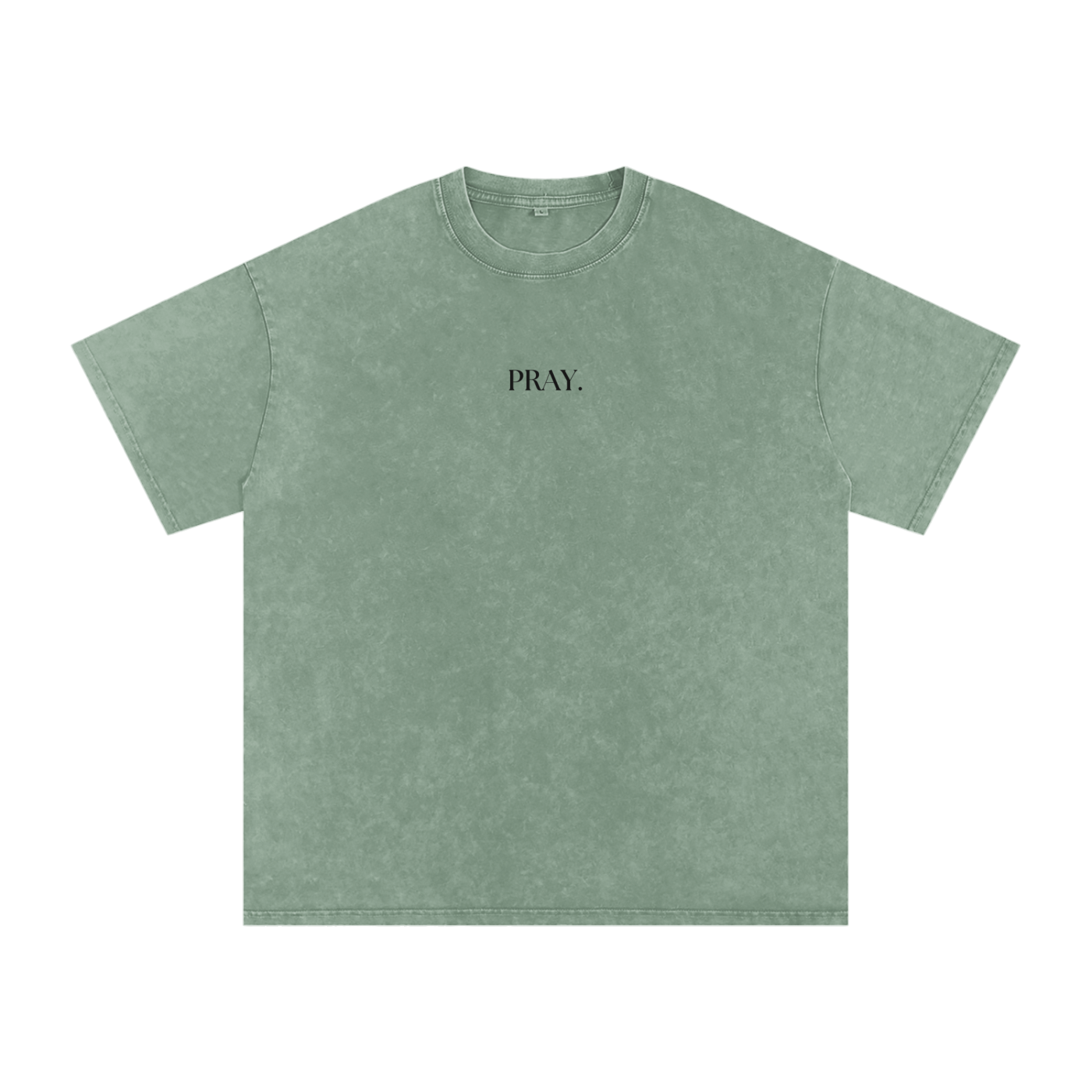 "PRAY" Acid Wash Oversize T-Shirt