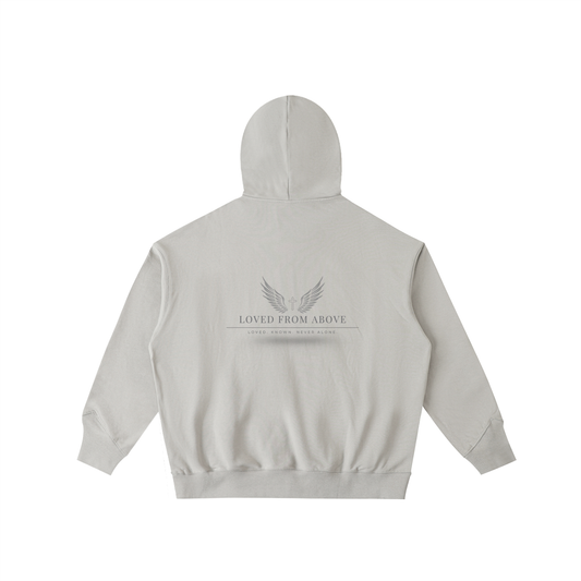 "WINGS" Big Hood Half-Zip Fleece Hoodie