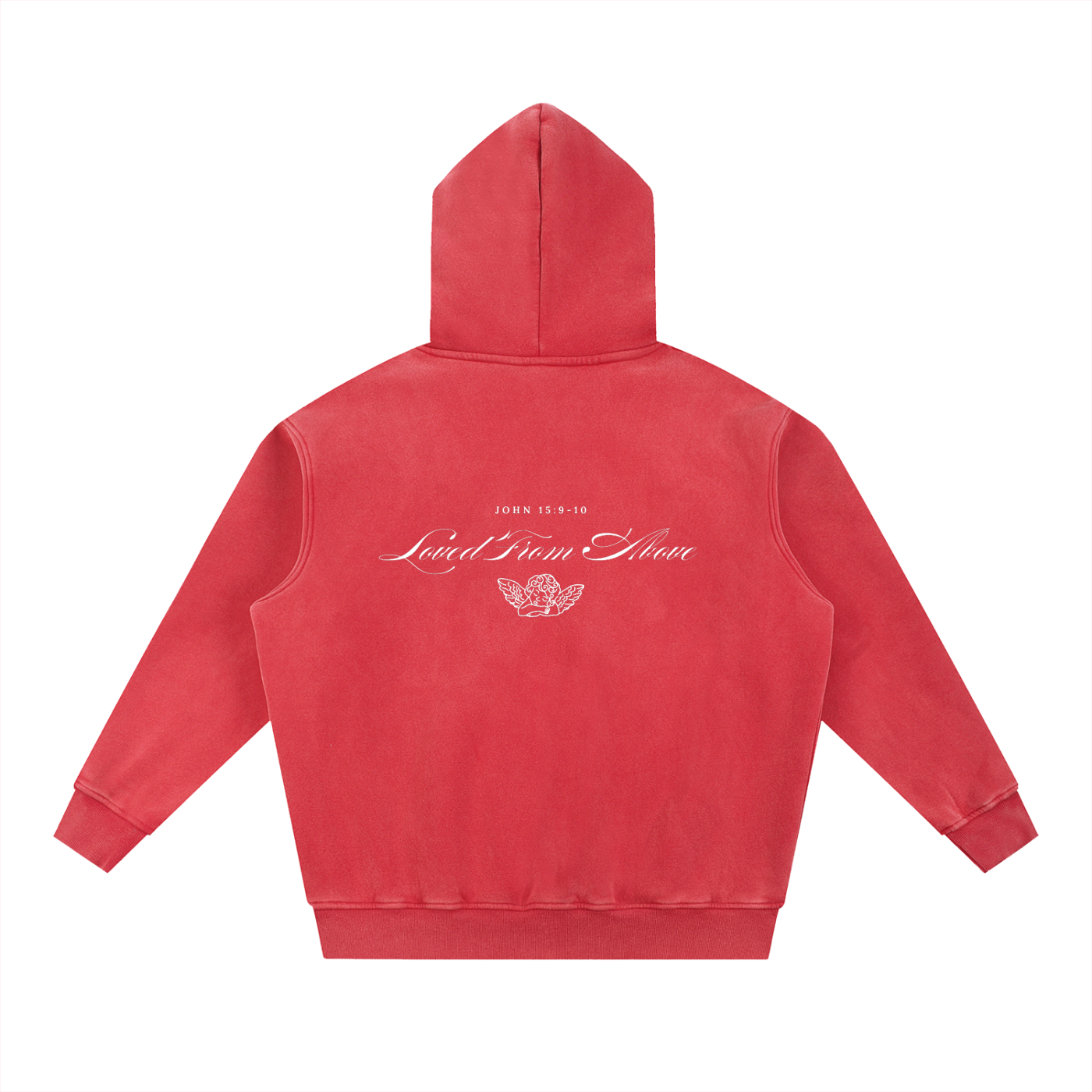 "LFA CHERUB" Snow Wash Fleece Oversize Hoodie