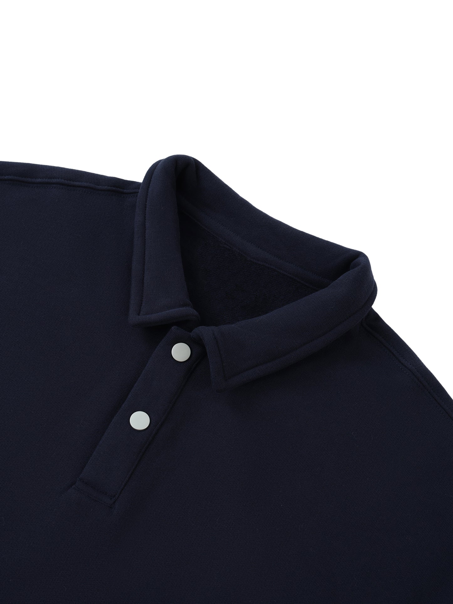 "SAVED" Heavyweight Polo-Collar Sweatshirt