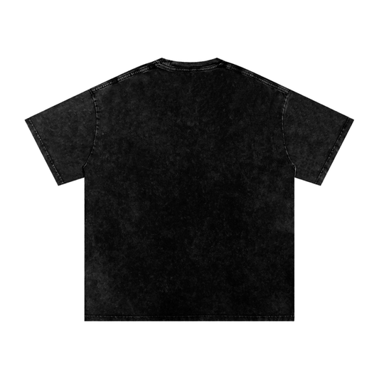 "ALL THINGS THROUGH CHRIST" Acid Wash Oversize T-Shirt