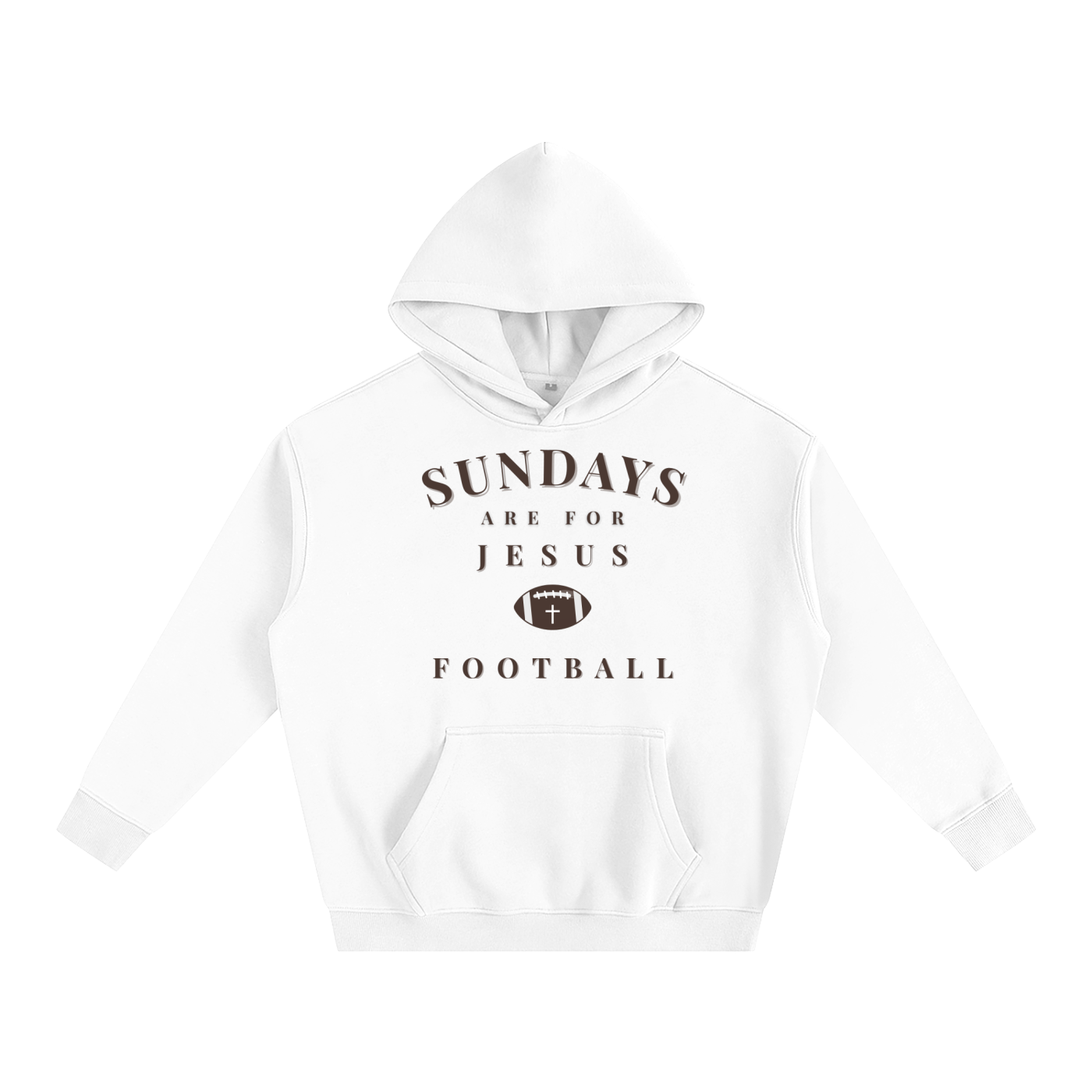 "SUNDAYS" Oversize Fleeced Hoodie