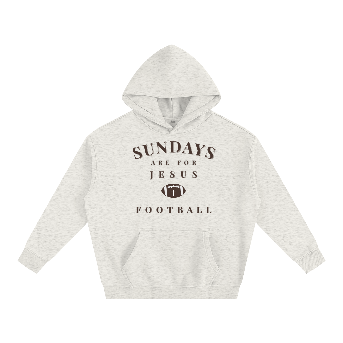 "SUNDAYS" Oversize Fleeced Hoodie