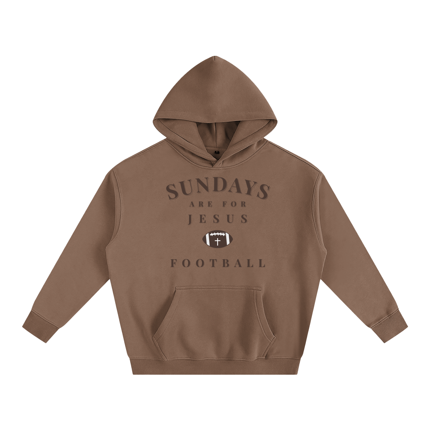 "SUNDAYS" Oversize Fleeced Hoodie
