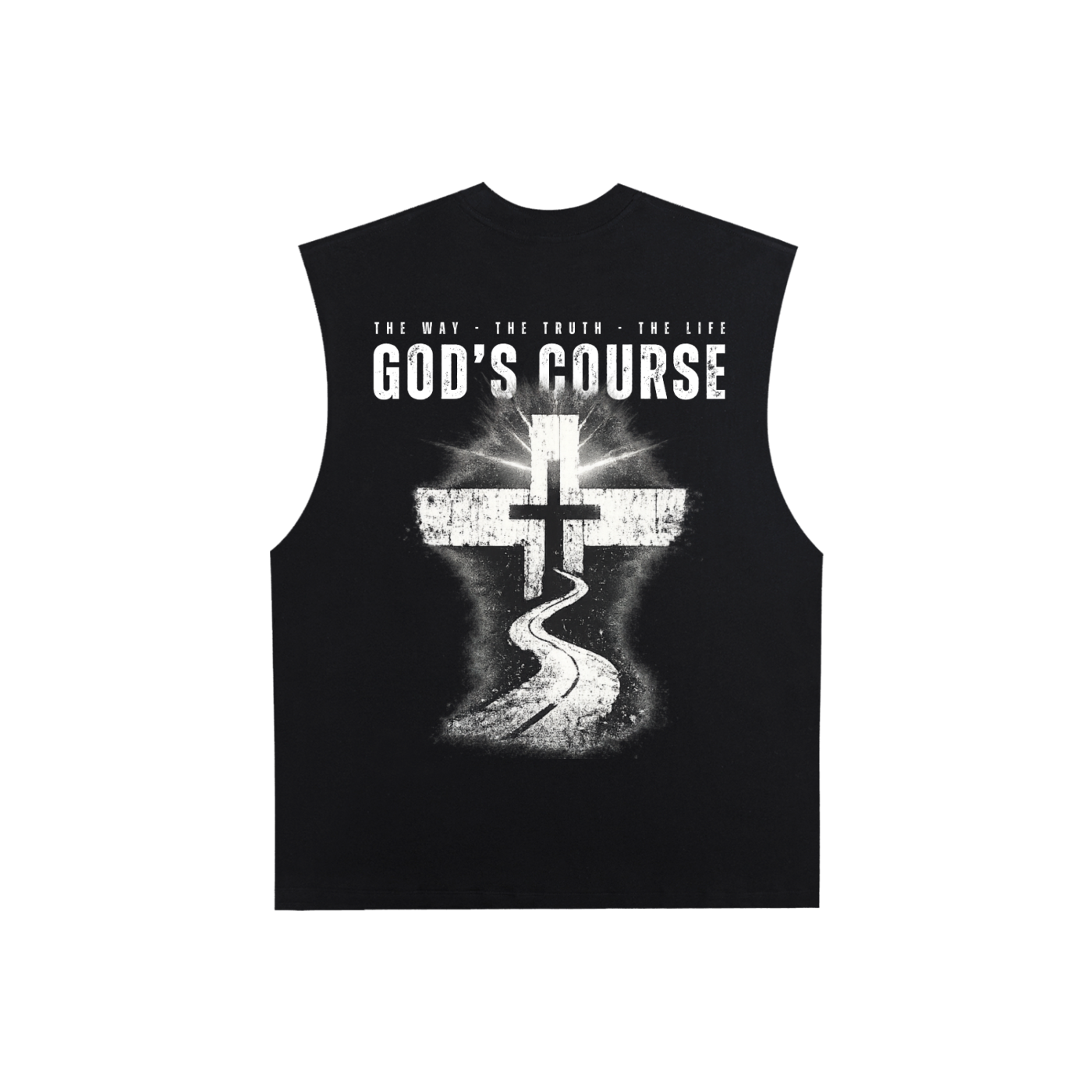 "AMEN" MENS Raw Edge Cotton Tank Top