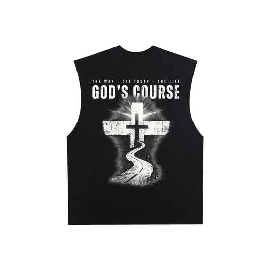 "AMEN" MENS Raw Edge Cotton Tank Top