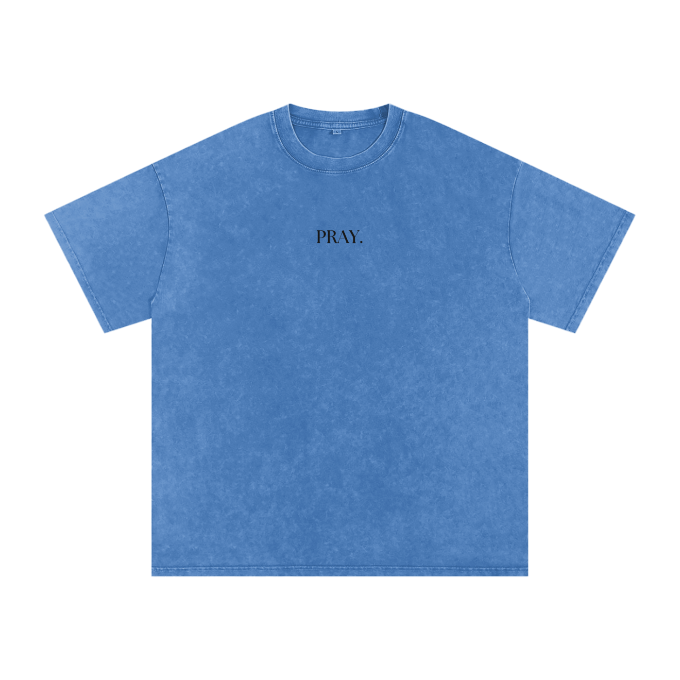 "PRAY" Acid Wash Oversize T-Shirt