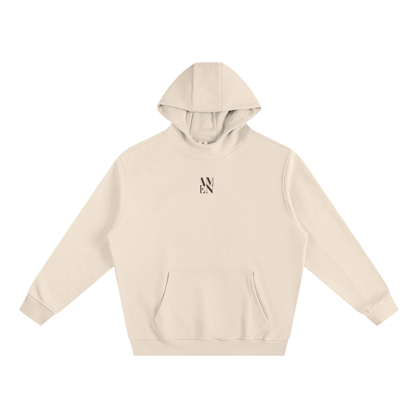 "AMEN" Fleeced High Neck Hoodie