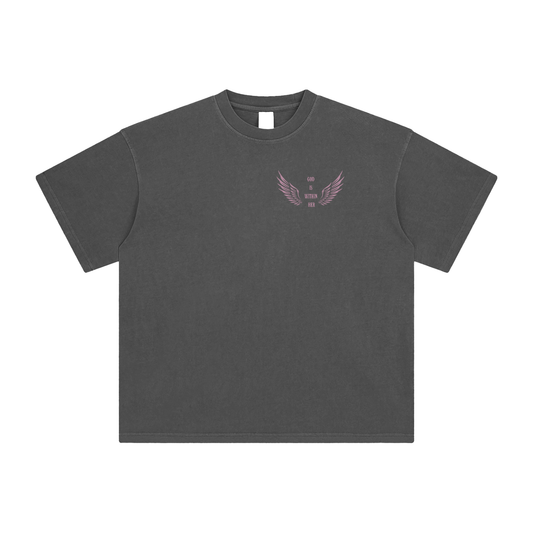 "GOD IS WITHIN HER" Enzyme Washed T-Shirt