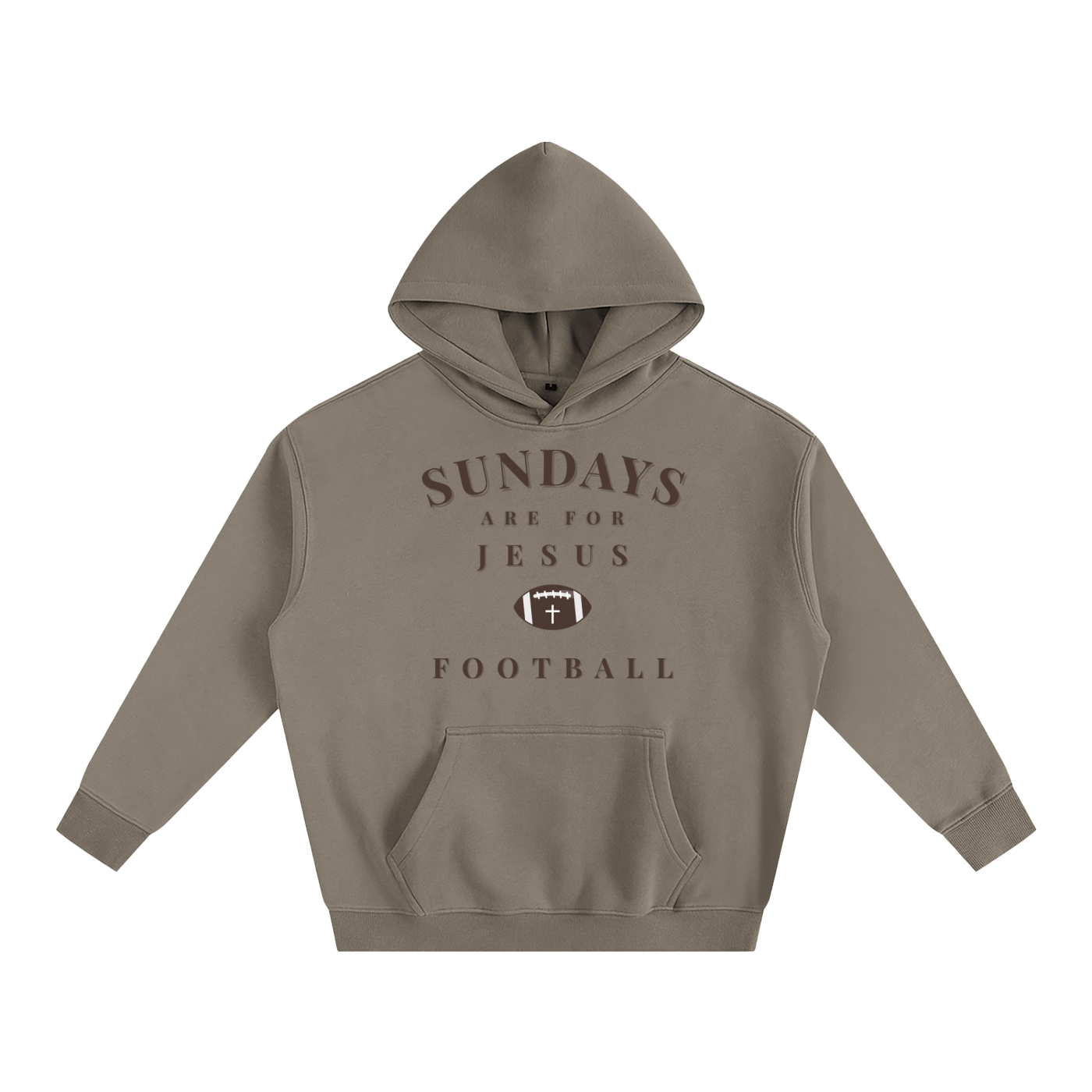 "SUNDAYS" Oversize Fleeced Hoodie