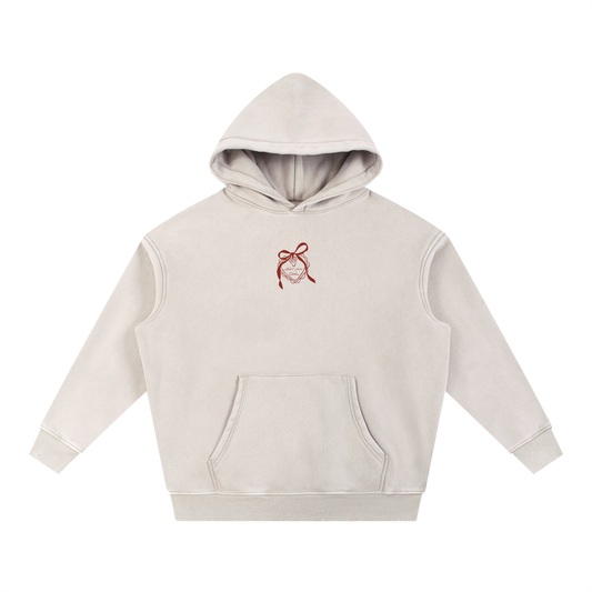 "LFA V-DAY EDITION" Snow Wash Fleece Oversize Hoodie