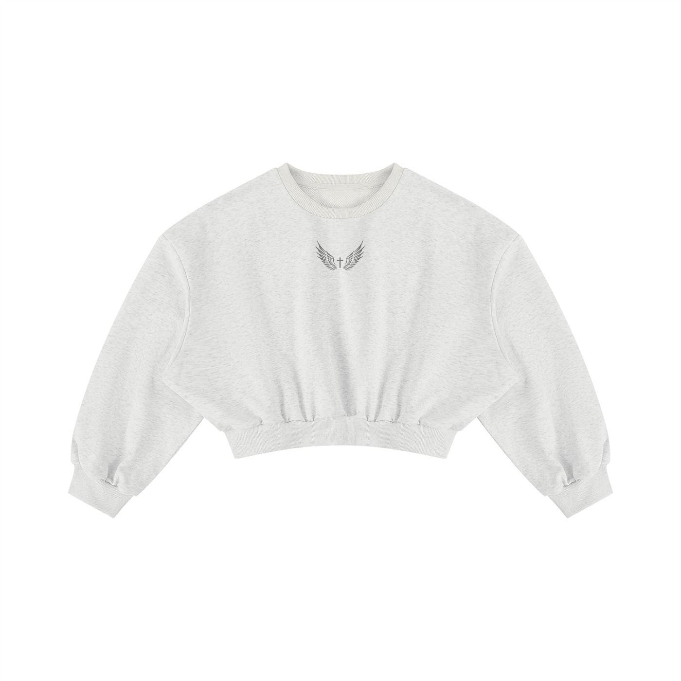 "LFA WINGS" Women's Boxy Cropped Crewneck Sweatshirt
