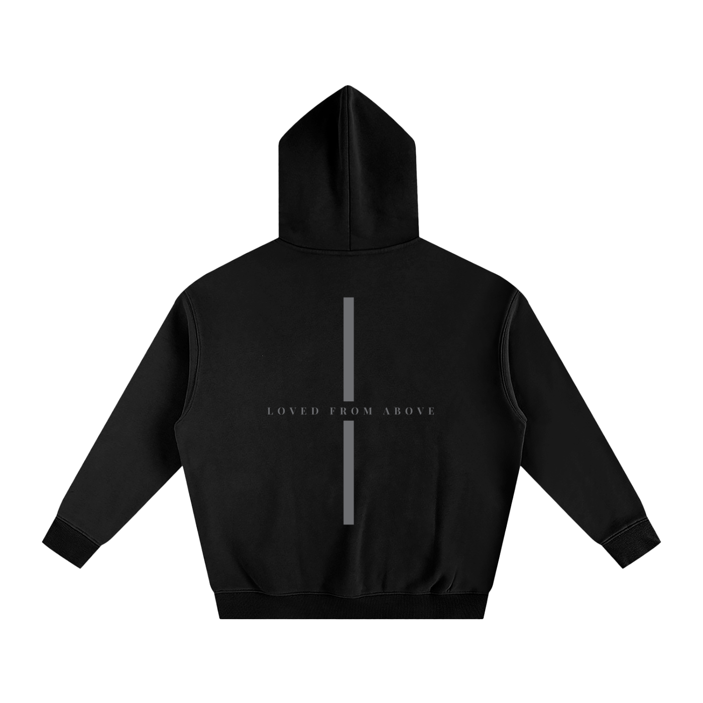 "LFA CROSS BACK" Oversize Fleeced Hoodie