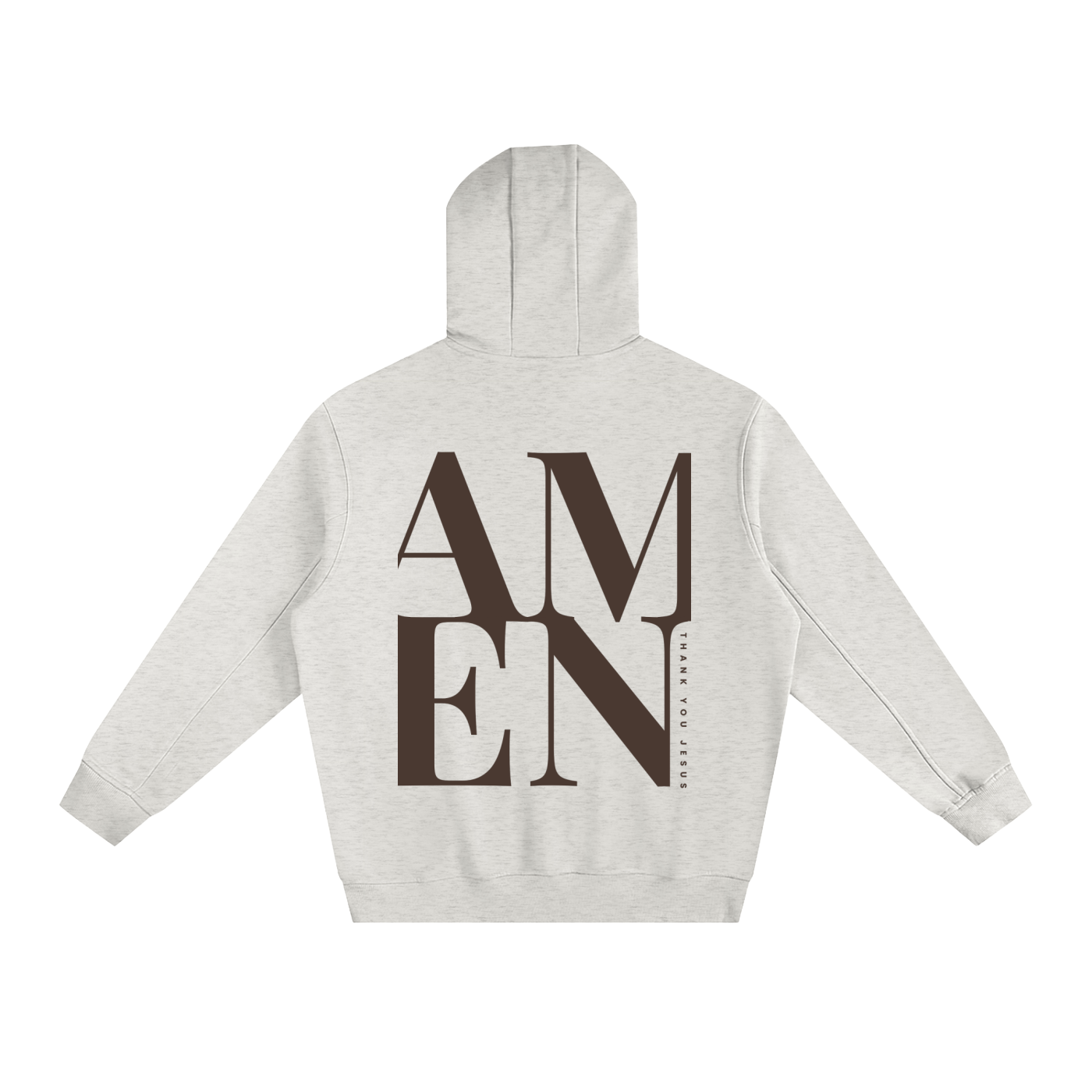 "AMEN" Fleeced High Neck Hoodie