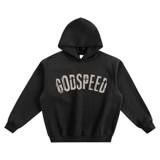 "GODSPEED" Fleeced Boxy Hoodie