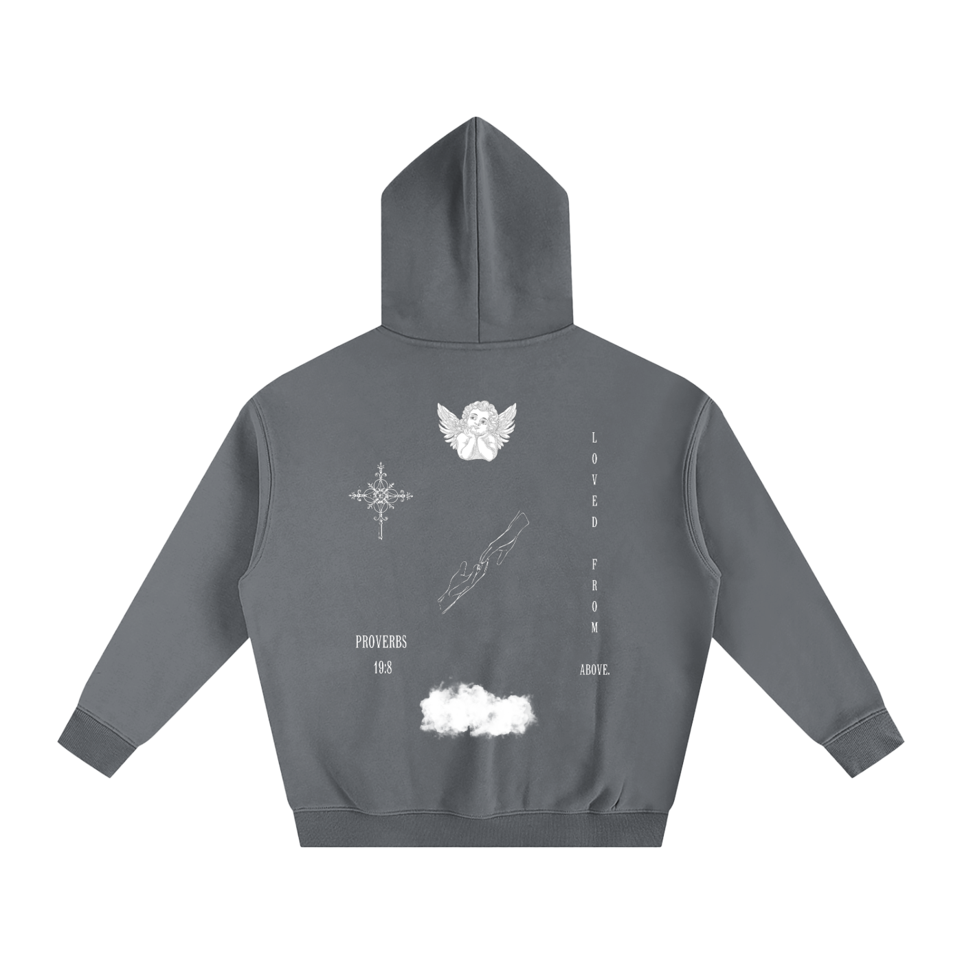 "LFA" (no wing on front) Oversize Fleeced Hoodie