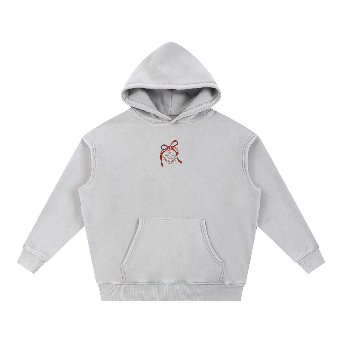 "LFA V-DAY EDITION" Snow Wash Fleece Oversize Hoodie