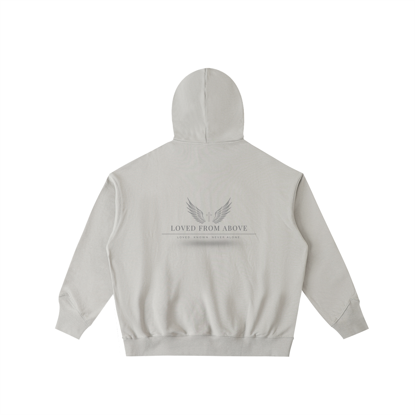 "WINGS" Big Hood Half-Zip Fleece Hoodie
