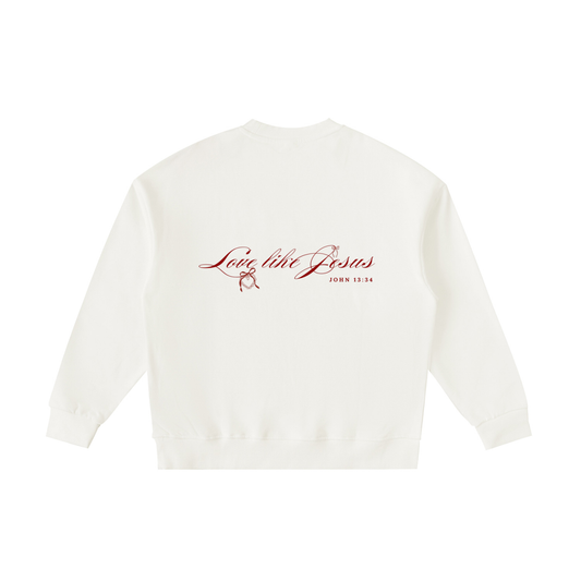 "LITTLES LOVE LIKE JESUS" Essential Fleece Kids' Crewneck Sweatshirt