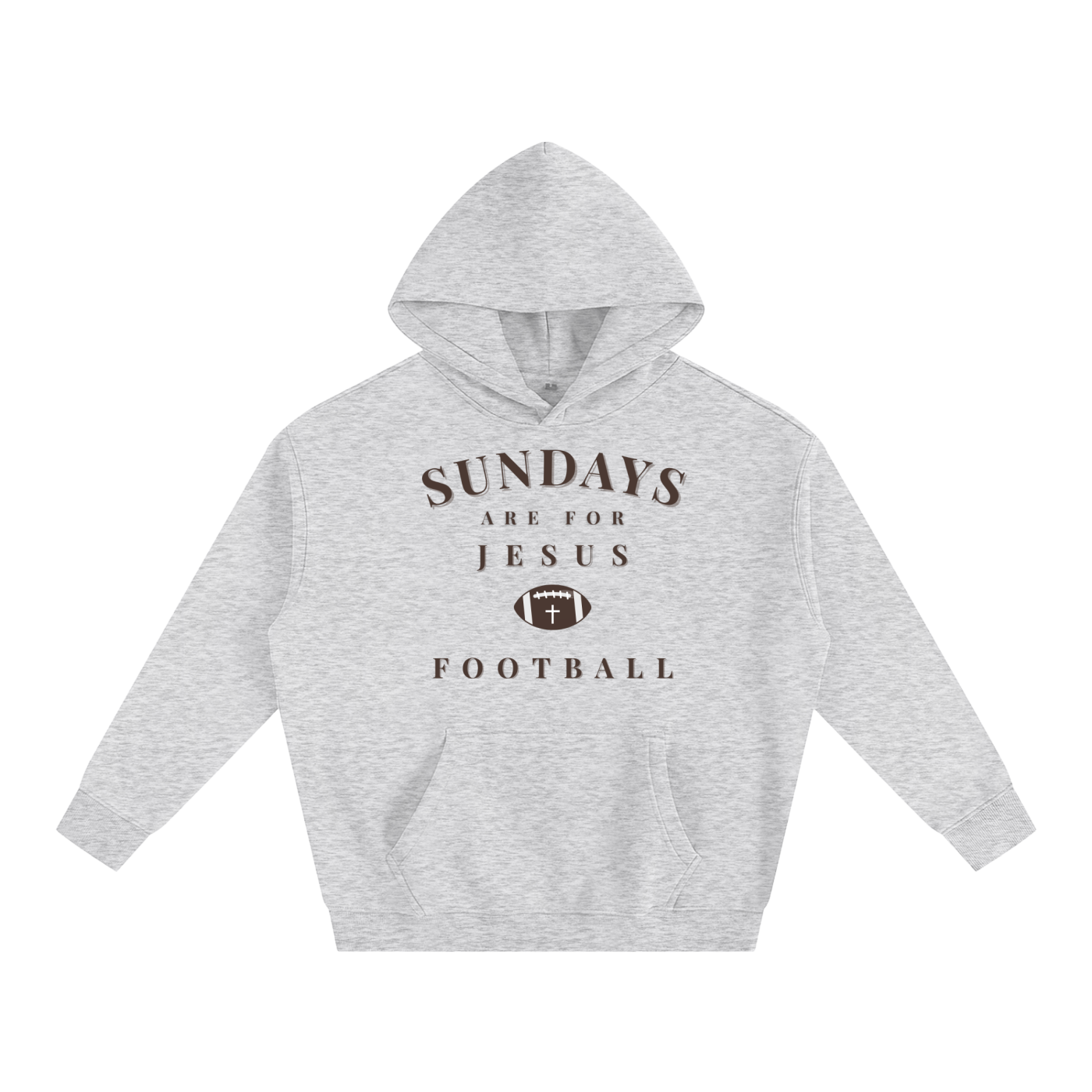 "SUNDAYS" Oversize Fleeced Hoodie