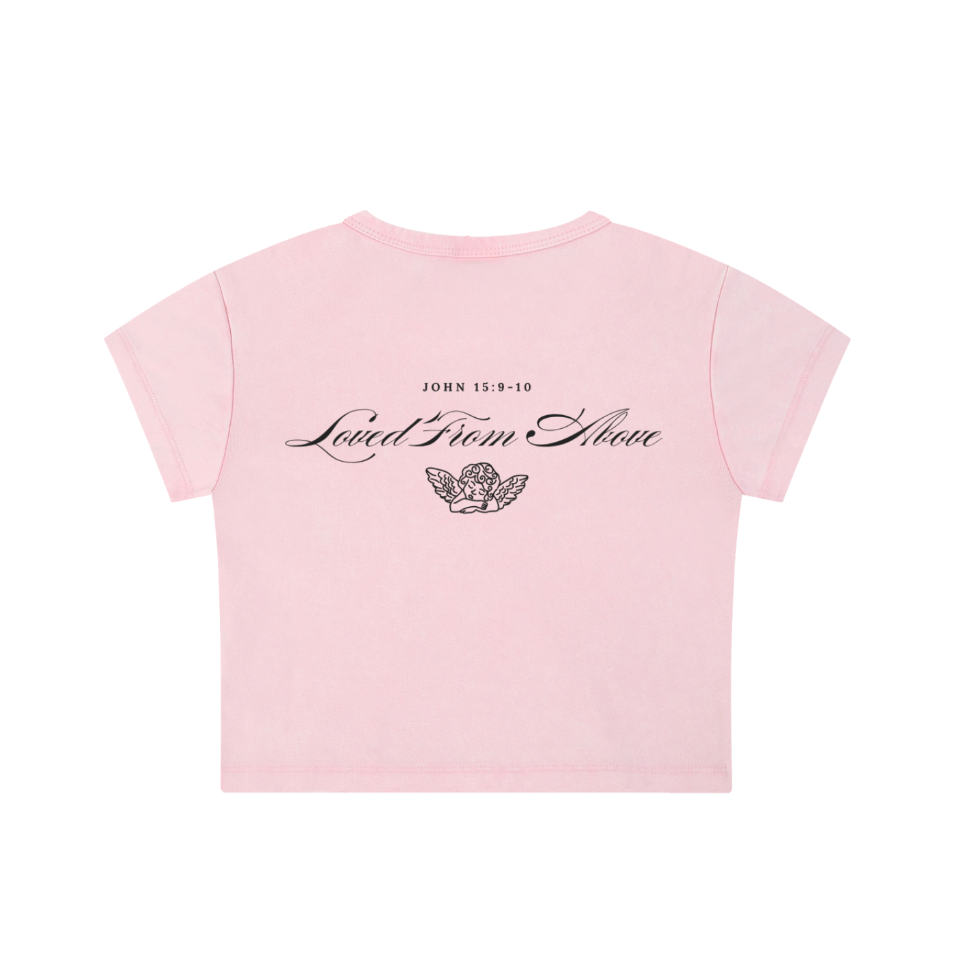 " FTG - CHERUB" Snow Washed Crop Top