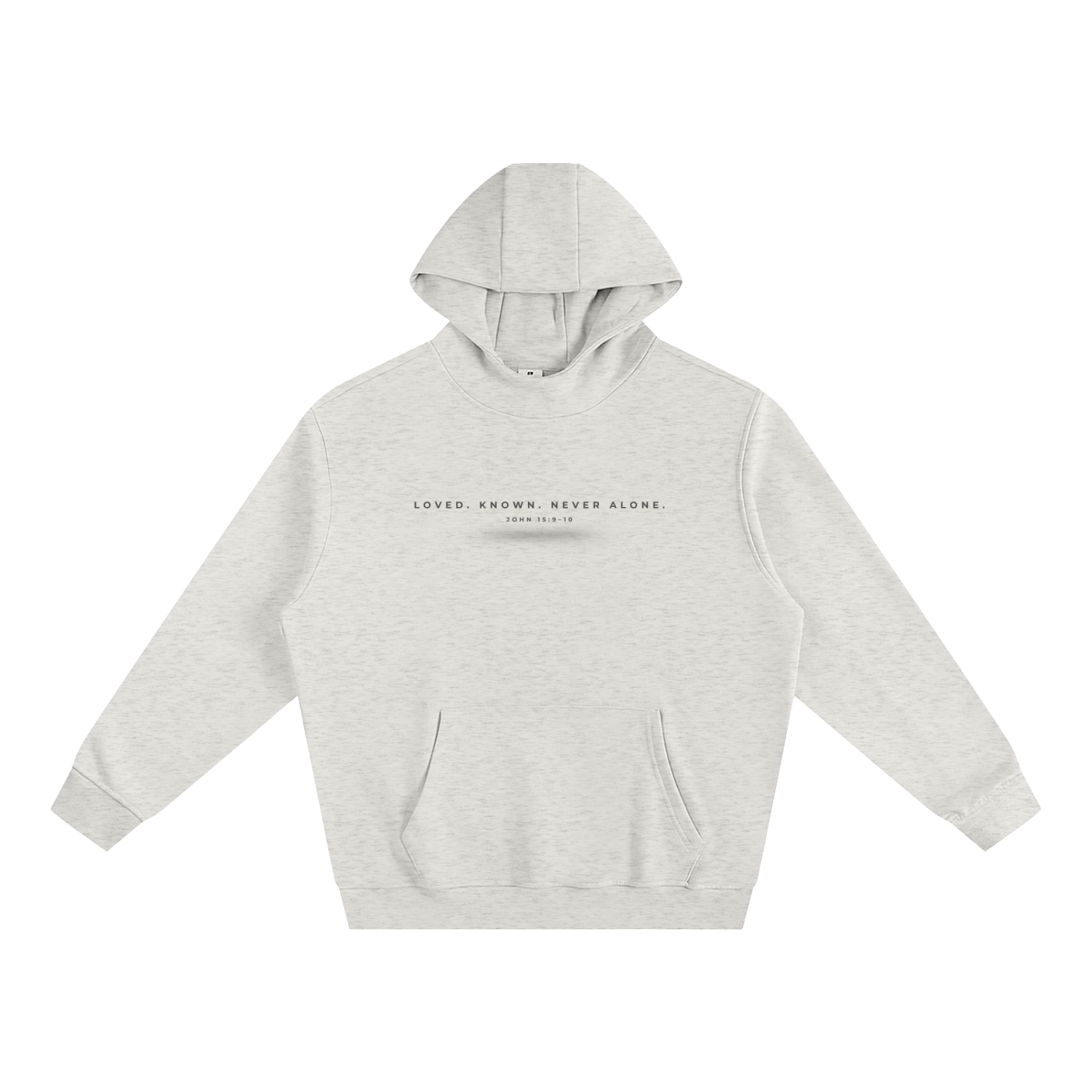 "JOHN 15:9-10" Fleeced High Neck Hoodie