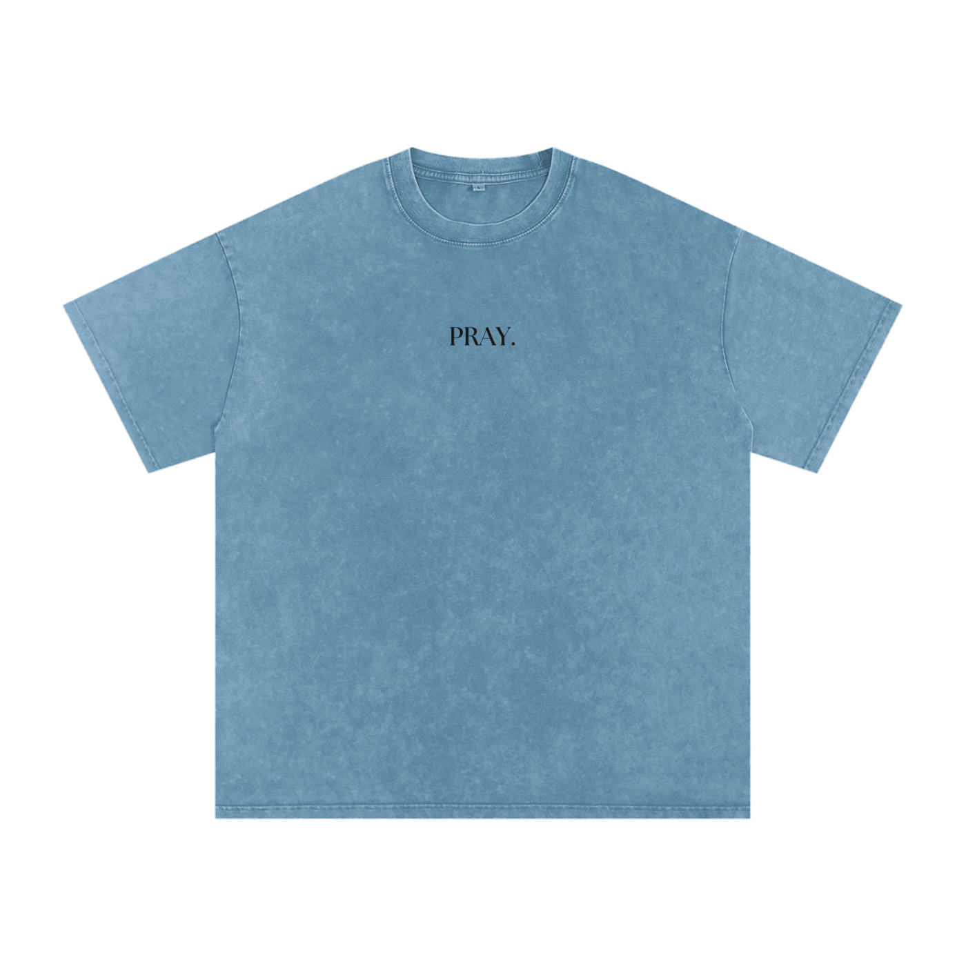 "PRAY" Acid Wash Oversize T-Shirt