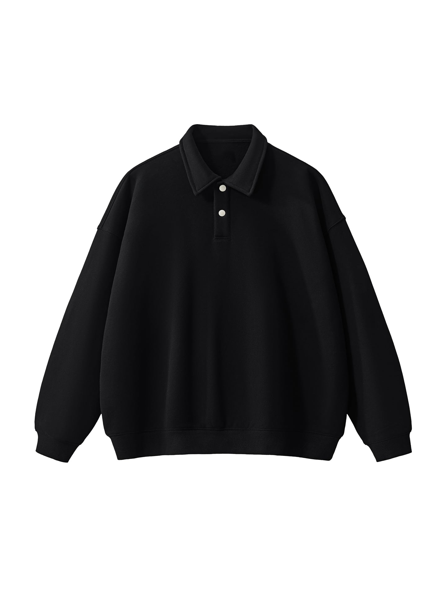 "SAVED" Heavyweight Polo-Collar Sweatshirt