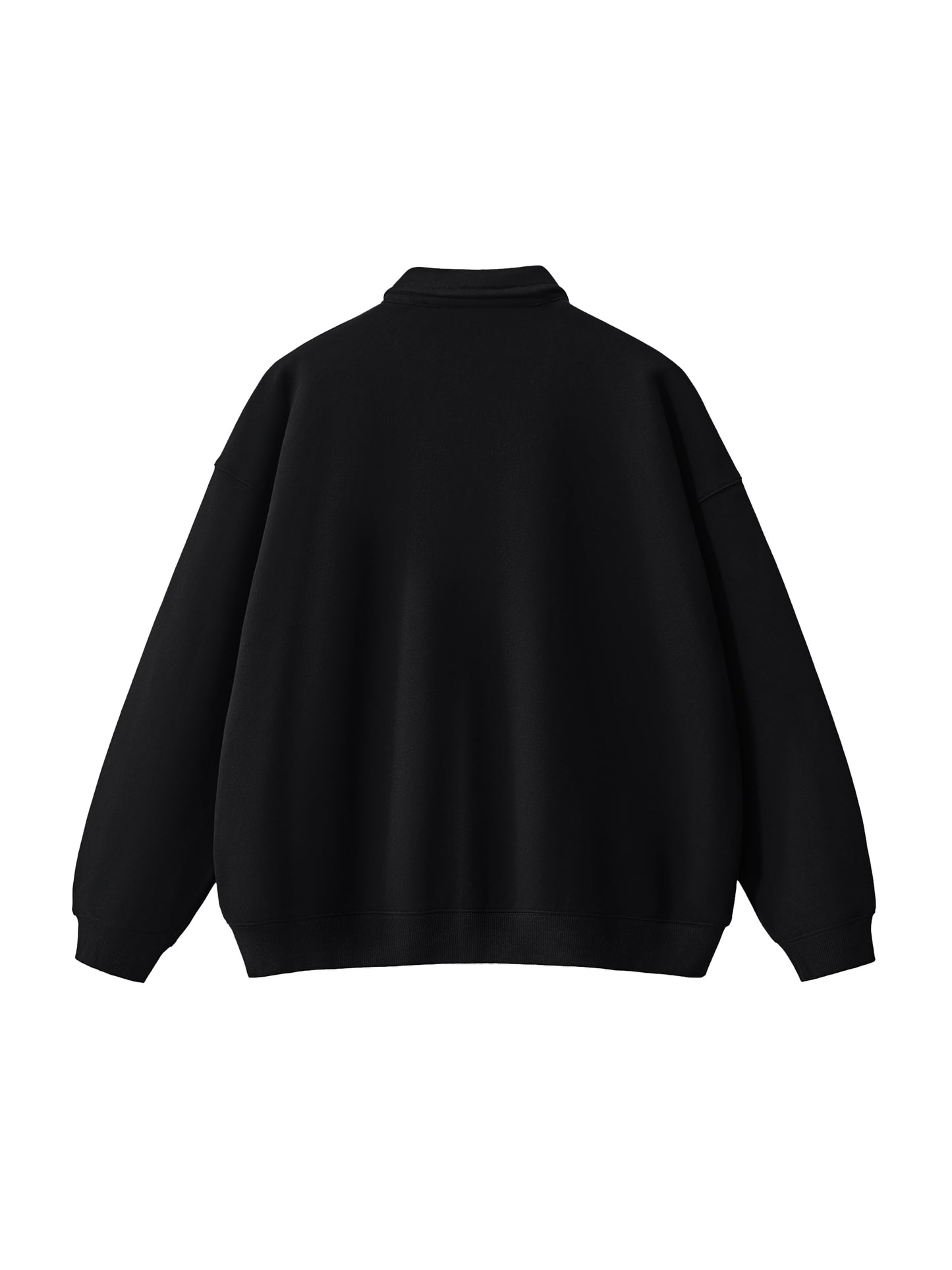 "SAVED" Heavyweight Polo-Collar Sweatshirt